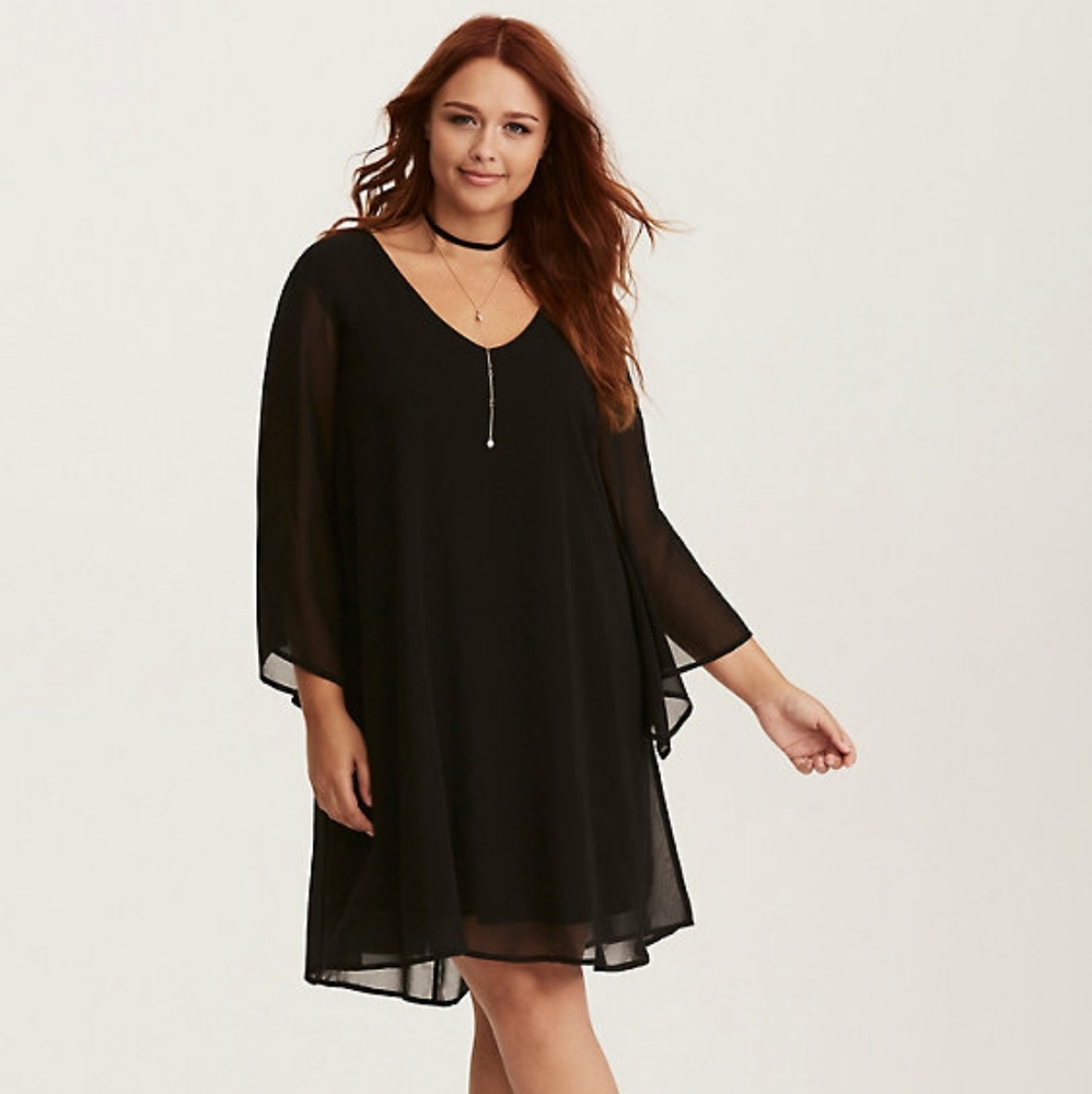 NEW Torrid Sheer Black Dress